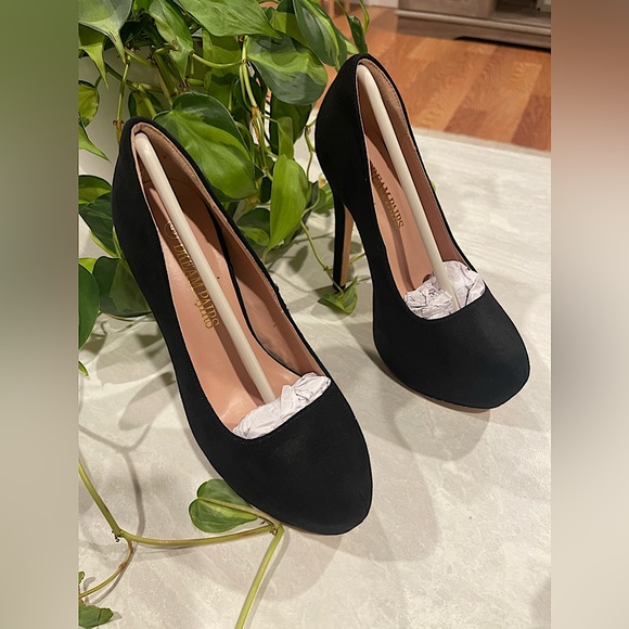 Dream Pairs Shoes - Dream Paris Women's Size 5 SwanHigh Heel Platform Suede Pump Shoes